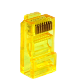 CONECTOR RJ45 GOLD COM 25 UND 2FLEX ( AMARELO)